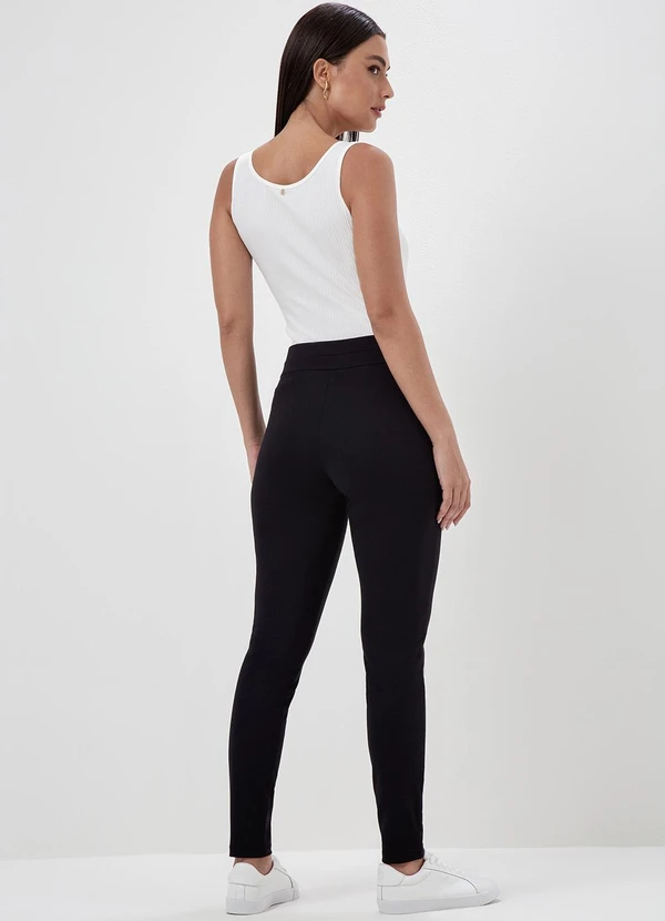 Principessa - Calça de Malha Montaria Preta Lunara 4