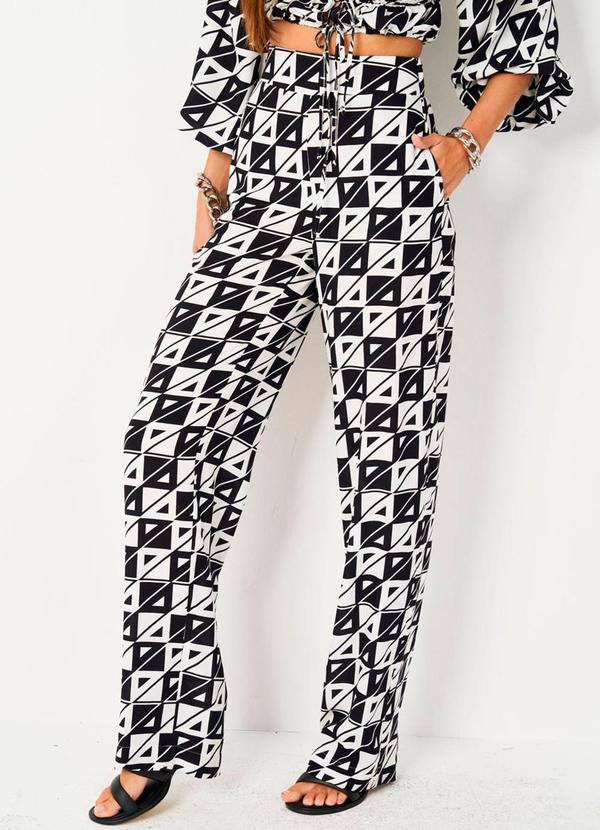 Colcci - Calça de Viscose em Tecido Plano Estampado 1