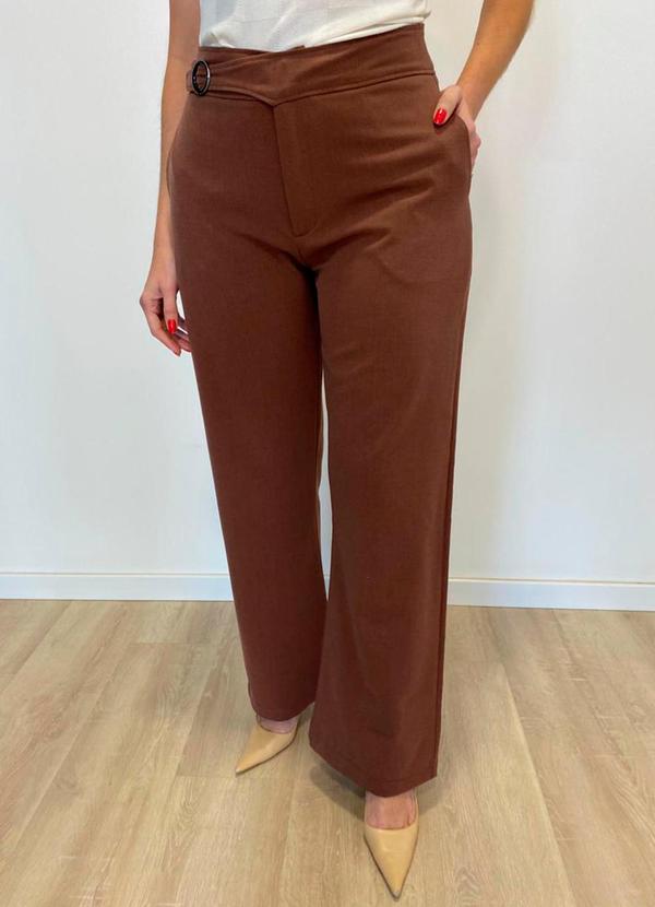 Rafree - Calça Fem Alfaiataria Choco