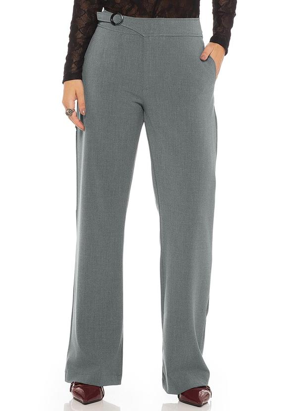 Rafree - Calça Fem Alfaiataria Cinza