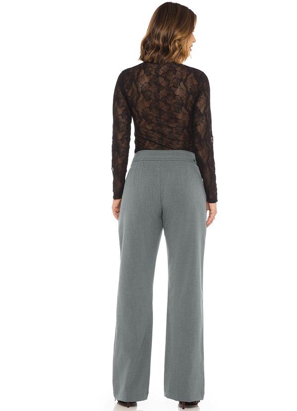 Rafree - Calça  Fem Alfaiataria Cinza 4