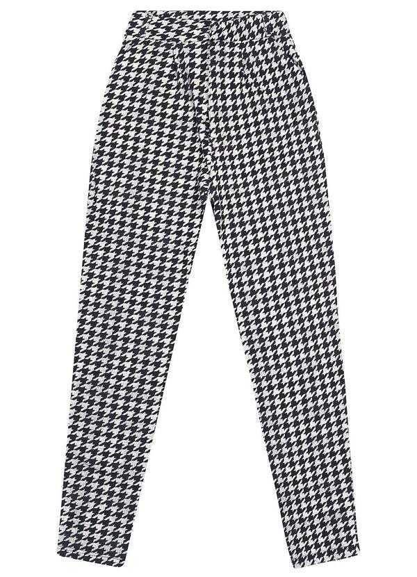 Malwee - Calça Feminina Alfaiataria Pied de Poule Preto 3