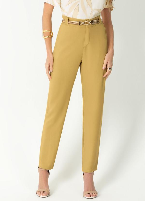 Gris - Calça Feminina Clássica Elegante Off White