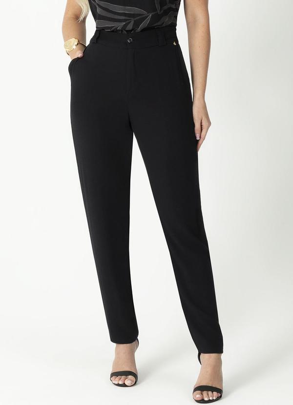 Gris - Calça Feminina Clássica Elegante Preto