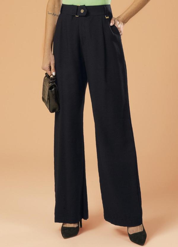 Gris - Calça Feminina em Alfaiataria Elegante Preto