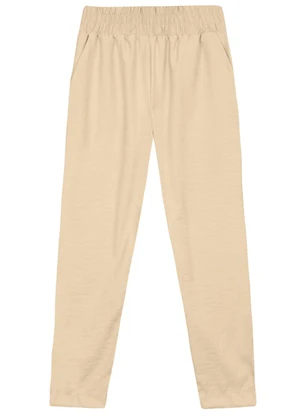 Essendi - Calça Feminina em Alfaiataria Natural - ESSENDI