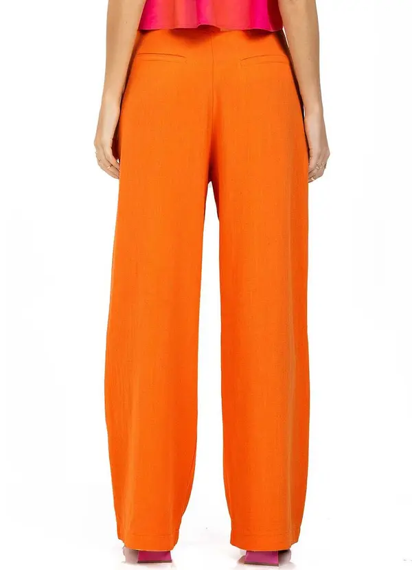 Endless - Calça Feminina Linho Strong Laranja 4