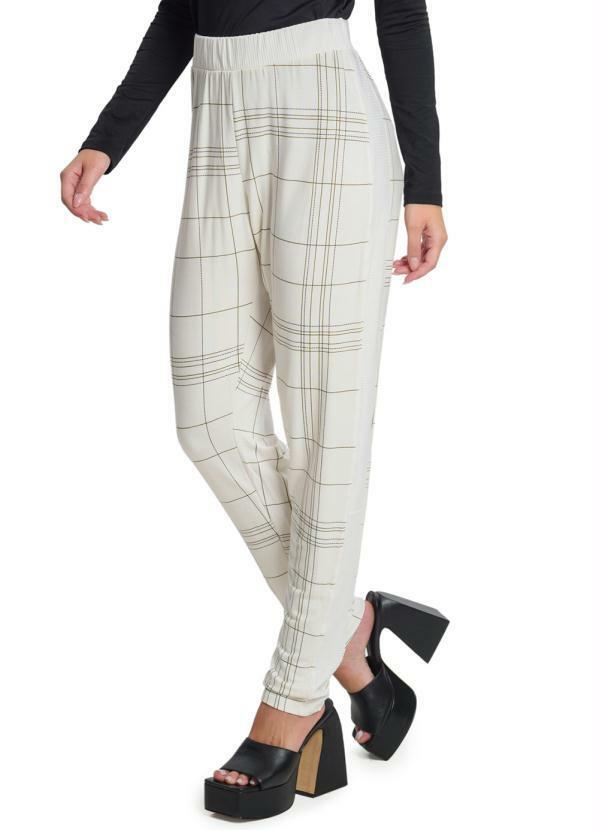 Rovitex - Calça Feminina Lisa Bege