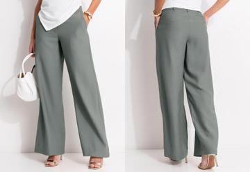 Calça Grafite em Viscose com Poliéster Calça Grafite em Viscose com Poliéster