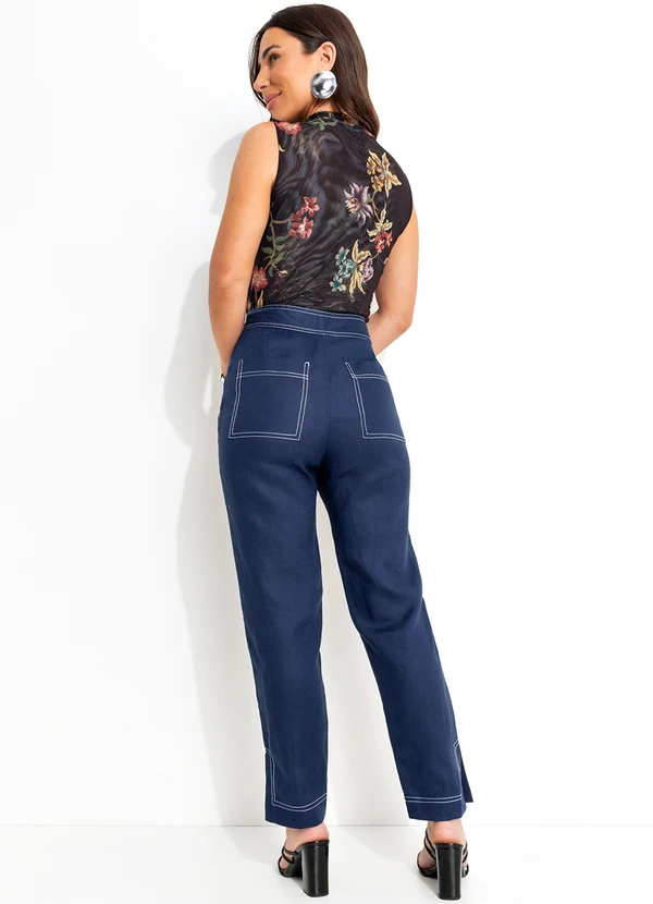 Souq - Calça Linho Azul 4