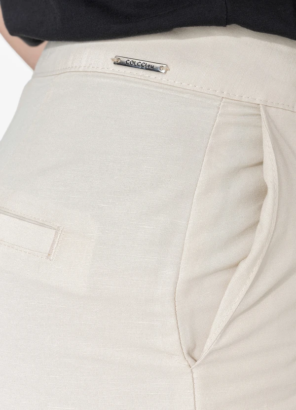 Colcci - Calça Linho Bege 7