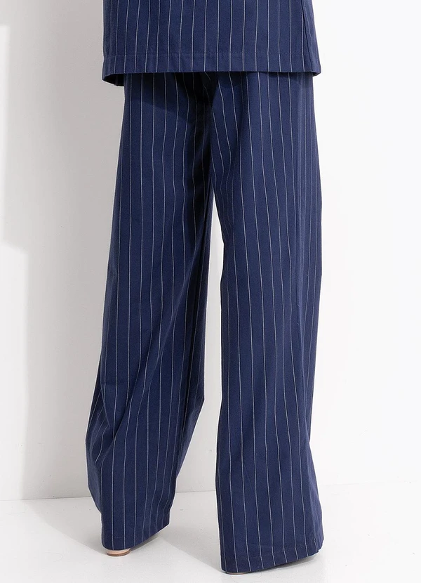 Colcci - Calça Risca de Giz Azul 2