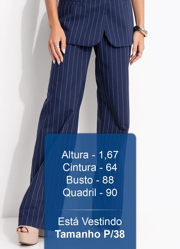 Colcci - Calça Risca de Giz Azul 6