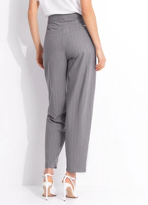 Colcci - Calça Listrada Cinza - COLCCI
