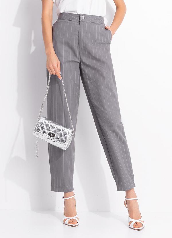 Colcci - Calça Listrada Cinza