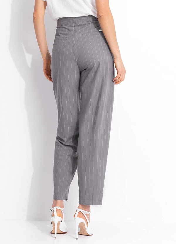 Colcci - Calça Listrada Cinza 2