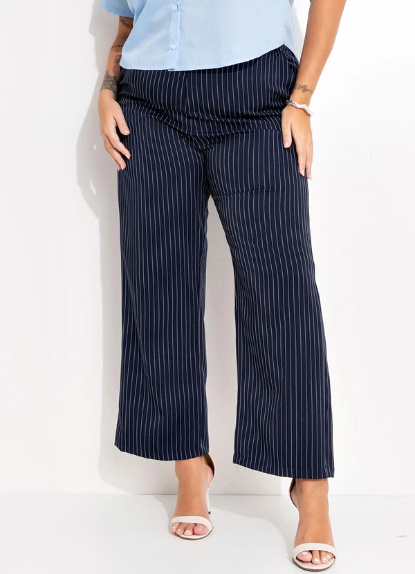 Marguerite - Calça Listrado em Alfaiataria Risca de Giz