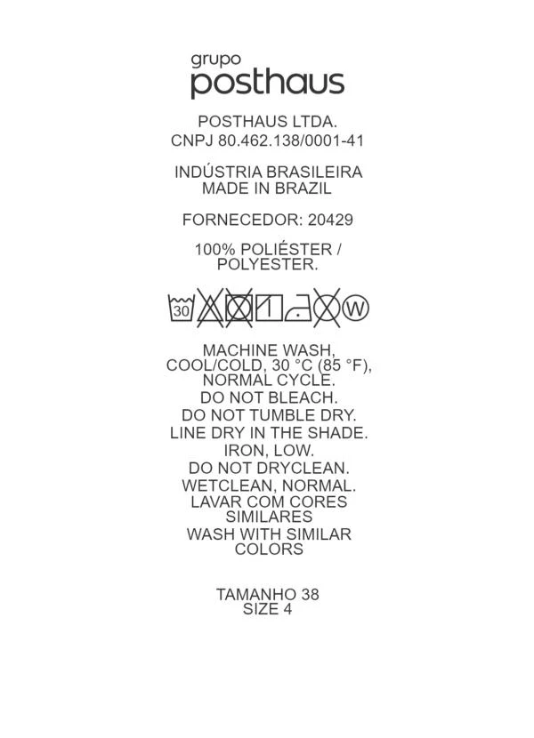 Quintess - Calça Marrom em Crepe Plano 13