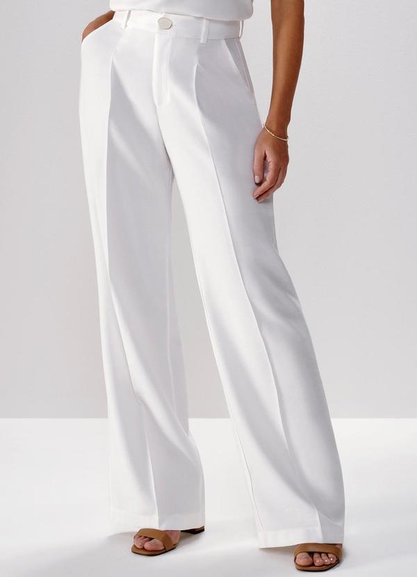 Principessa - Calça Pantalona Jenny Off White