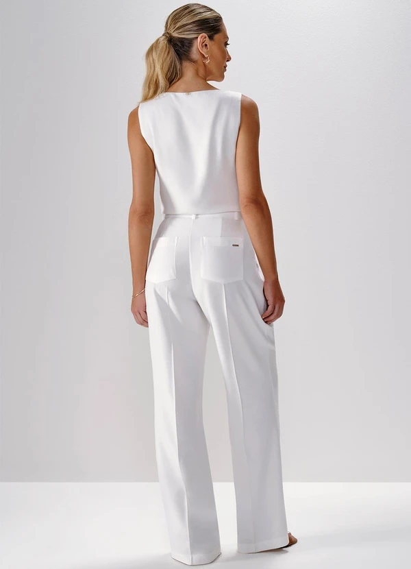 Principessa - Calça Pantalona Jenny Off White 4