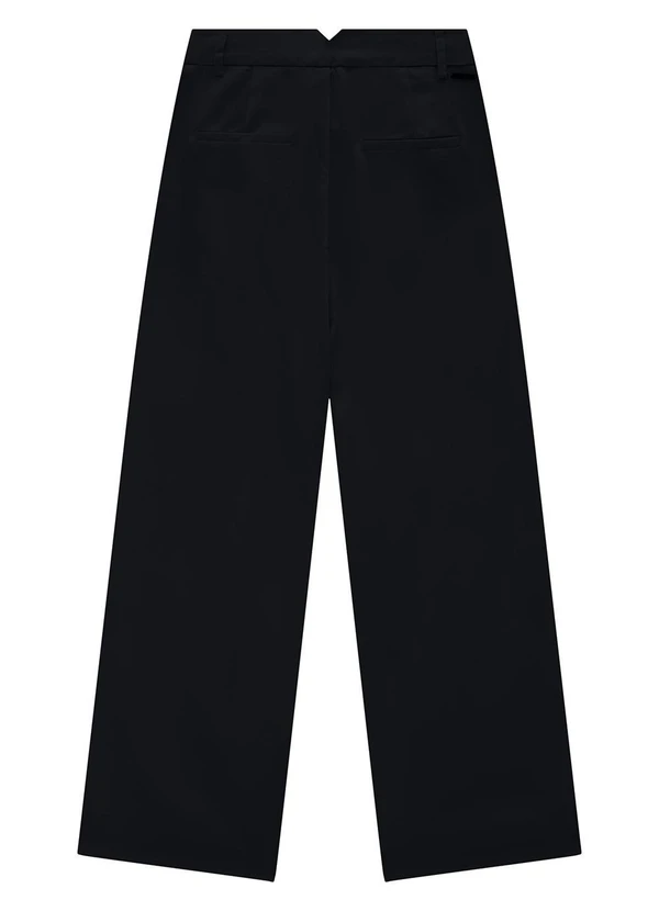 Enfim - Calça Preta Alfaiataria em Liocel 4