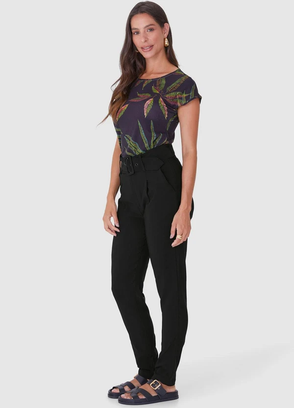 Malwee - Calça Preta Alfaiataria Feminina 3