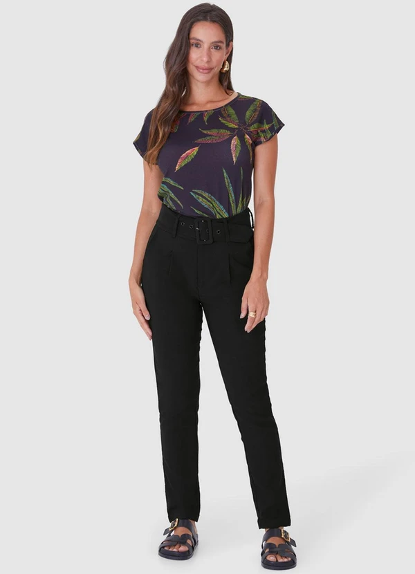 Malwee - Calça Preta Alfaiataria Feminina 4