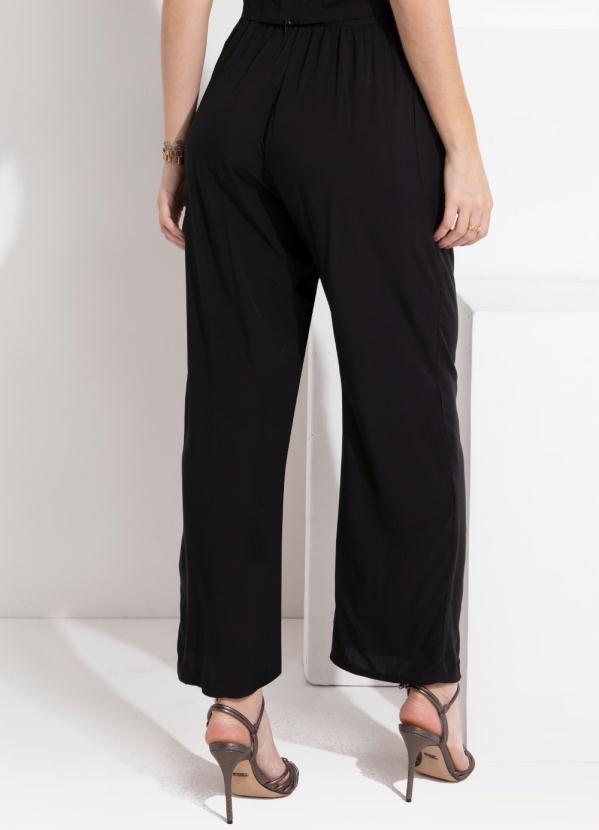 Outlet - Calça Preta com Faixa para Amarrar 2