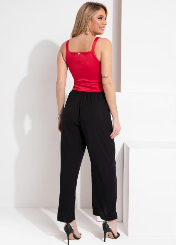 Outlet - Calça Preta com Faixa para Amarrar 6