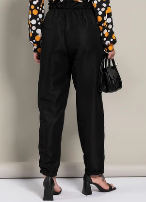 Moda Pop - Calça Preto em Tactel - MODA POP