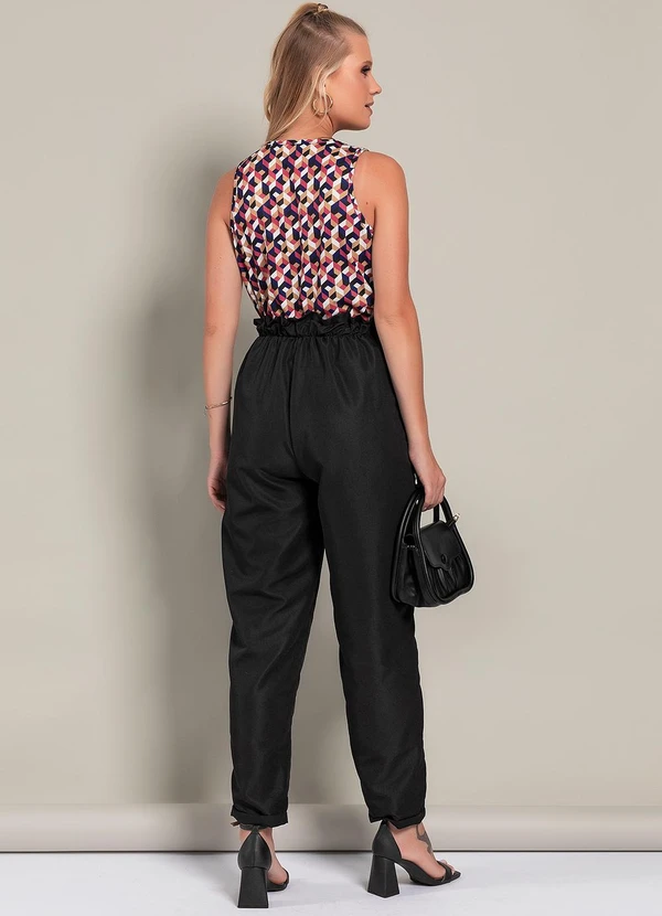 Moda Pop - Calça Preto em Tactel 4