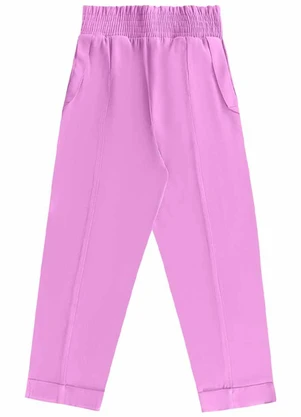 Angel - Calça Reta Alfaiataria Rosa - ANGEL