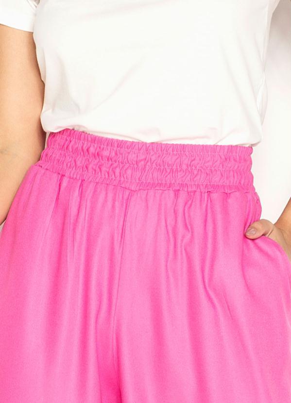 Hering - Calça Reta de Viscose Rosa 6