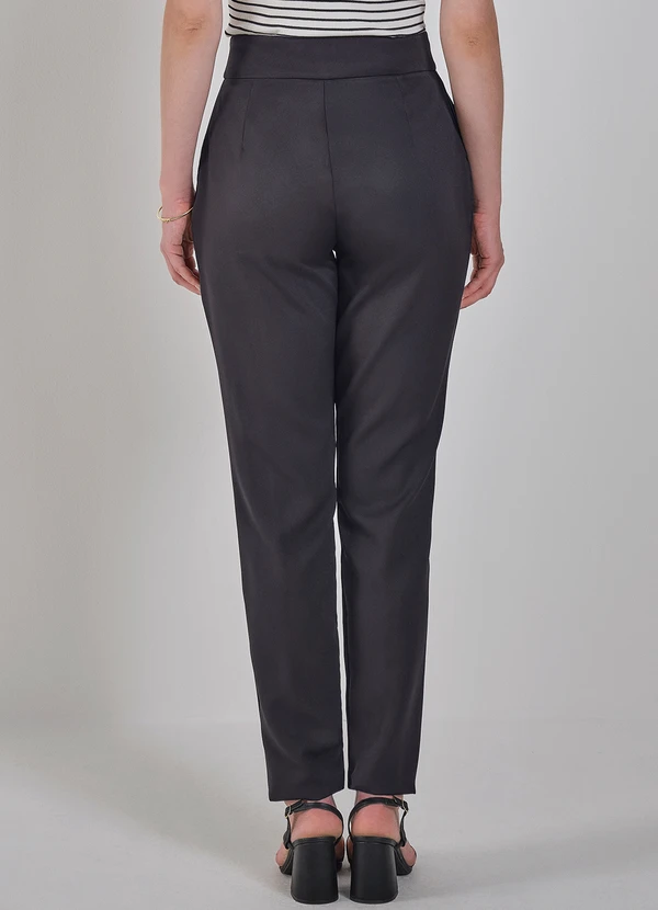 Principessa - Calça Reta de Alfaiataria Preta Reese 2