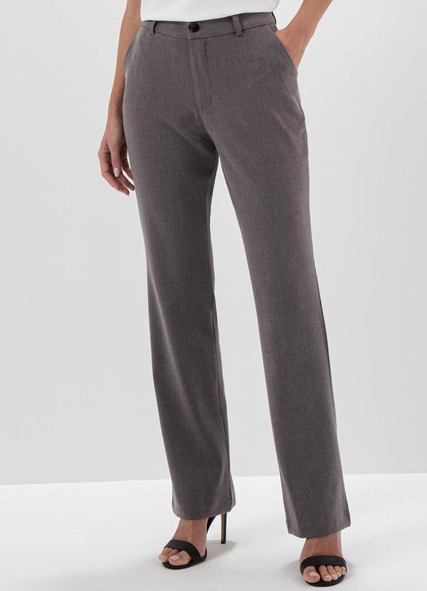 Principessa - Calça Social de Alfaiataria Ana Paula Cinza