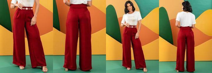 Cala Vermelho em Tecido Texturizado