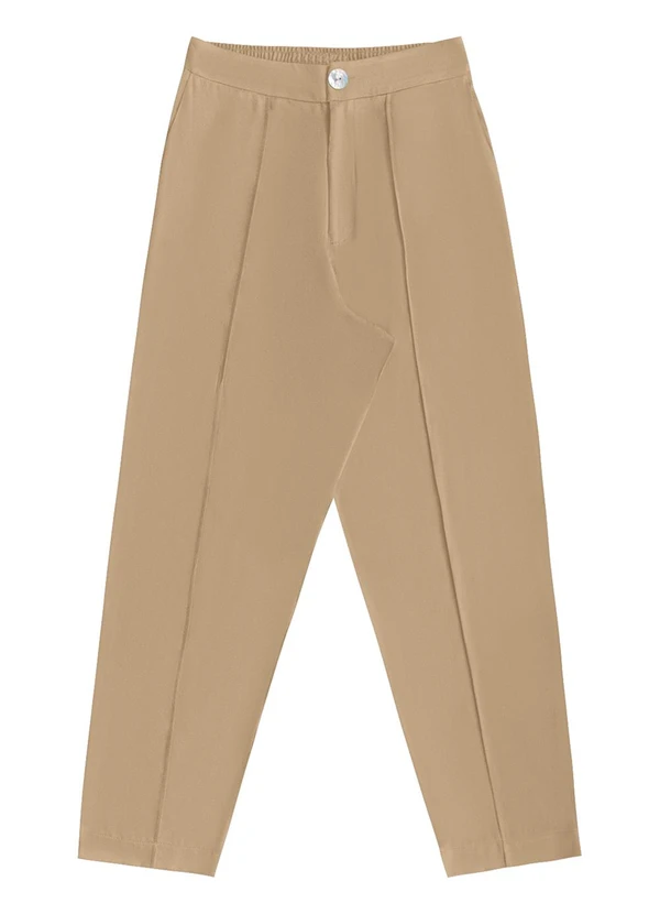 Angel - Calça Viscose Lisa Bege