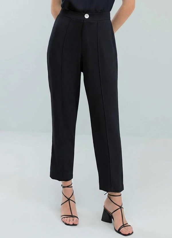 Angel - Calça Viscose Lisa Preto