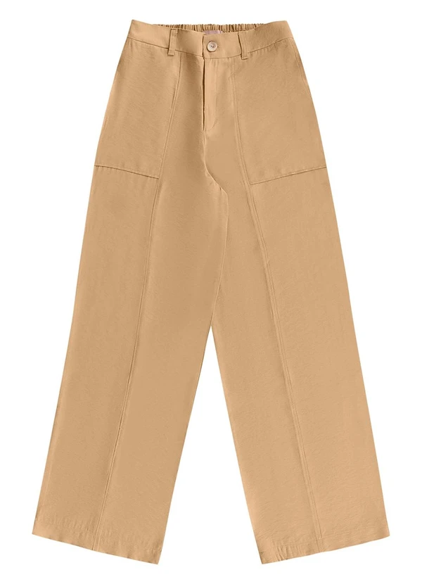 Angel - Calca Wide Alfaiataria Bege 5