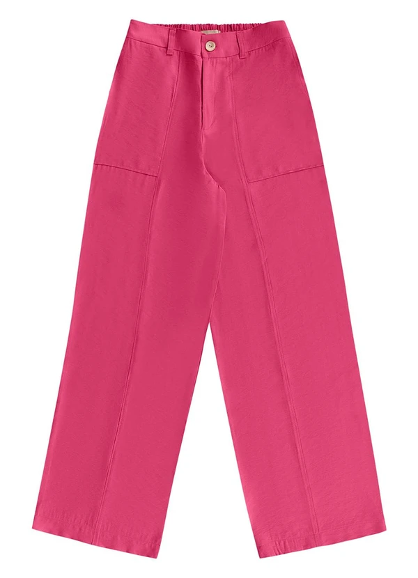 Angel - Calca Wide Alfaiataria Rosa