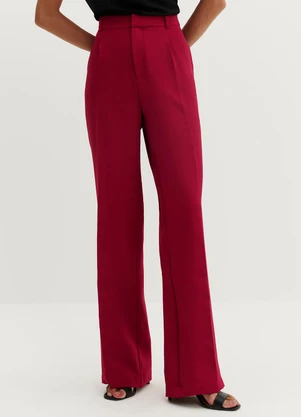 Principessa - Calça Wide Leg Alfaiataria Red Cherry Janiele - PRINCIPESSA