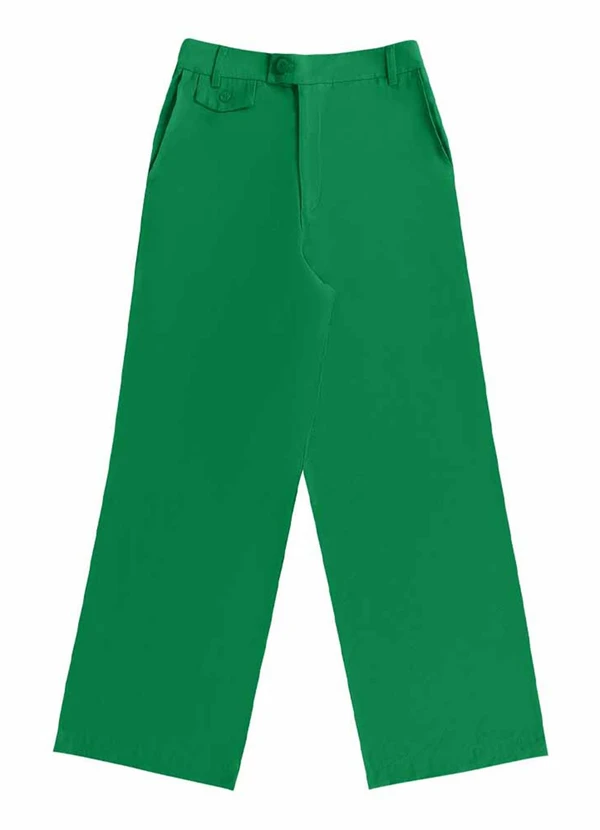 Angel - Calça Wide Leg Alfaiataria Verde 5