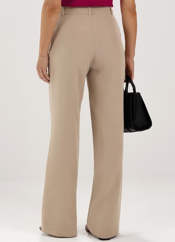 Principessa - Calça Wide Leg de Alfaiataria Nude Maurina 2