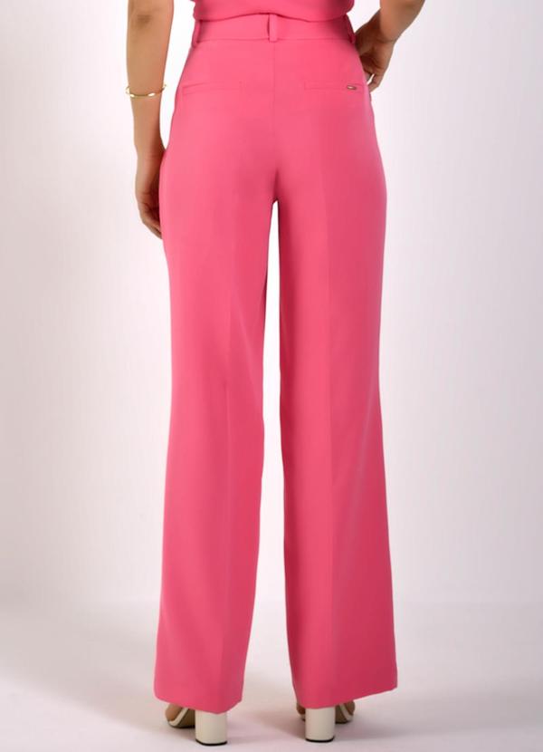 Principessa - Calça Wide Leg de Alfaiataria Rosa Goiaba Bea Rosa 2