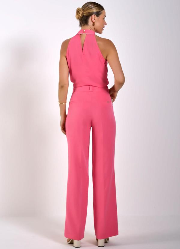 Principessa - Calça Wide Leg de Alfaiataria Rosa Goiaba Bea Rosa 4
