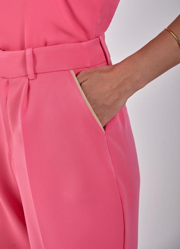 Principessa - Calça Wide Leg de Alfaiataria Rosa Goiaba Bea Rosa 5