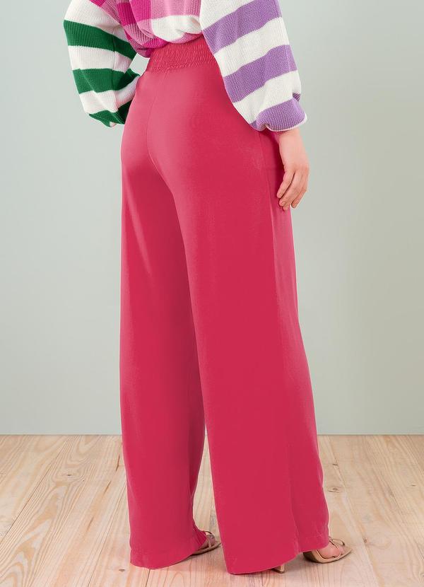 Angel - Calça Wide Leg Viscose Rosa 2