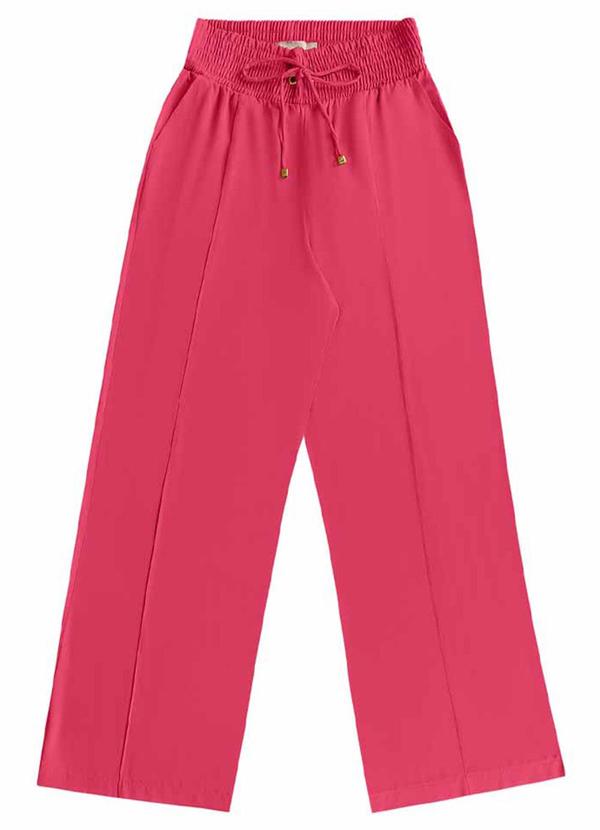 Angel - Calça Wide Leg Viscose Rosa 5