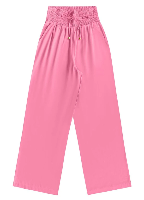 Angel - Calca Wide Leg Viscose Rosa 6