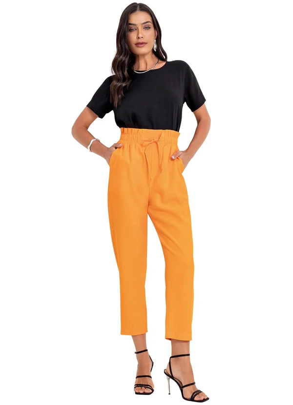 Fakini - Calça Alfaiataria Laranja 3